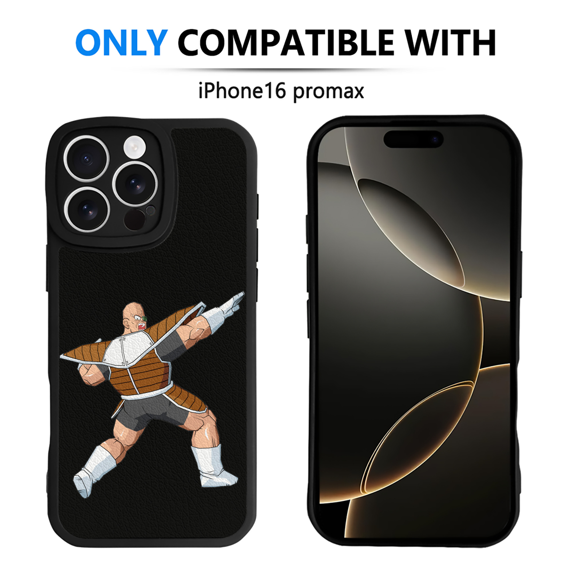 （画像用） ドラゴンボール DRAGON BALL 【iPhone 16シリーズ対応】シリコンスマホケース（レザー調） 材質：シリコン
